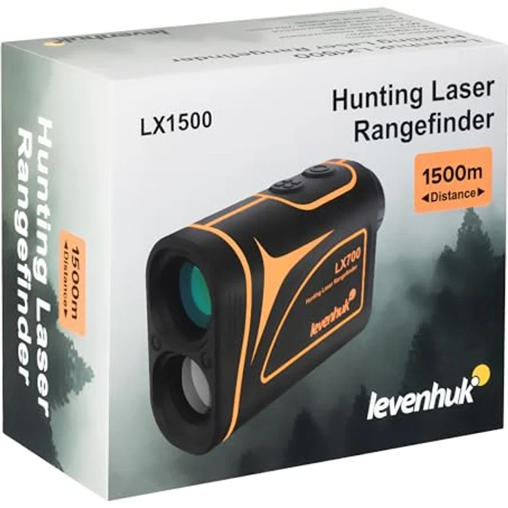 Levenhuk LX1500 Laser-Entfernungsmesser, 5-1500 Meter Messbereich, 6x Vergrößerung – Bild 9