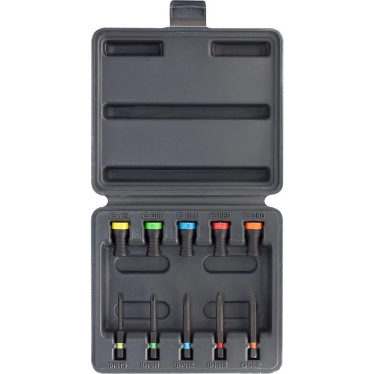 COFI 1453 Bit-Schraubendreher 10 Teiliger Set aus 5 Magnetdriver und 5 Punkten verschiedene Farben – Bild 1