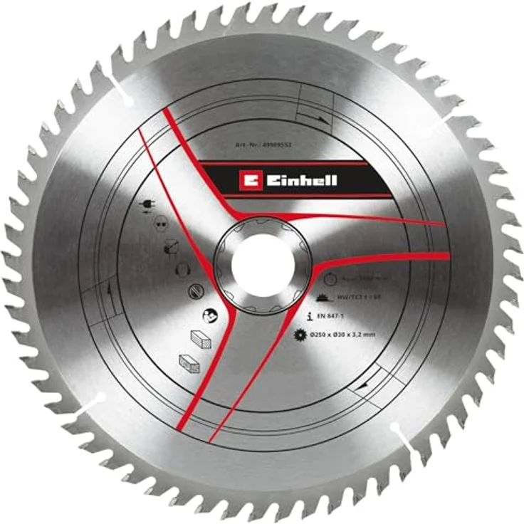 kwb by Einhell Sägebl. HM Ø 250x30x3,2 Z60 Stat. Sägen-Zubehör – Bild 2
