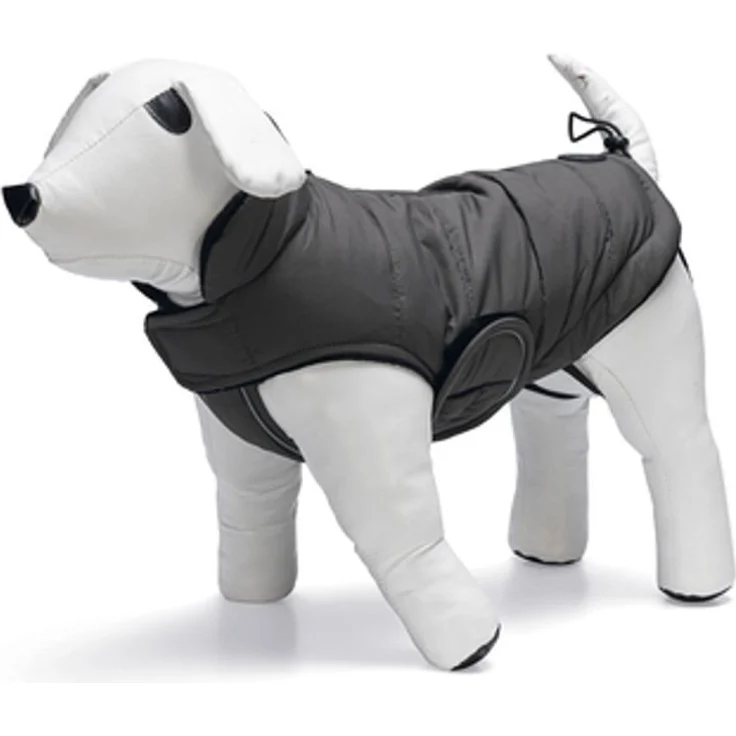 Designed By Lotte Hundepullover Zhanti - Hundemantel - Grau - 28 cm, wasserdicht, Samt gefüttert, elastische Beinschnüre – Bild 1