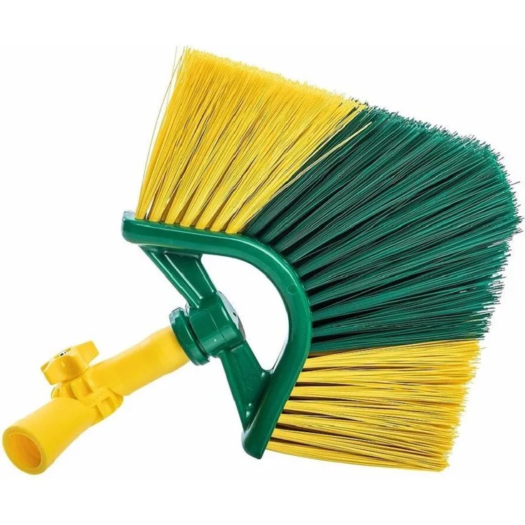 Neustanlo Laubbesen Ersatzbürste für Eckbesen mit Winkelgelenk, italienisches Gewinde, ideal für Spinnenweben, farblich sortiert