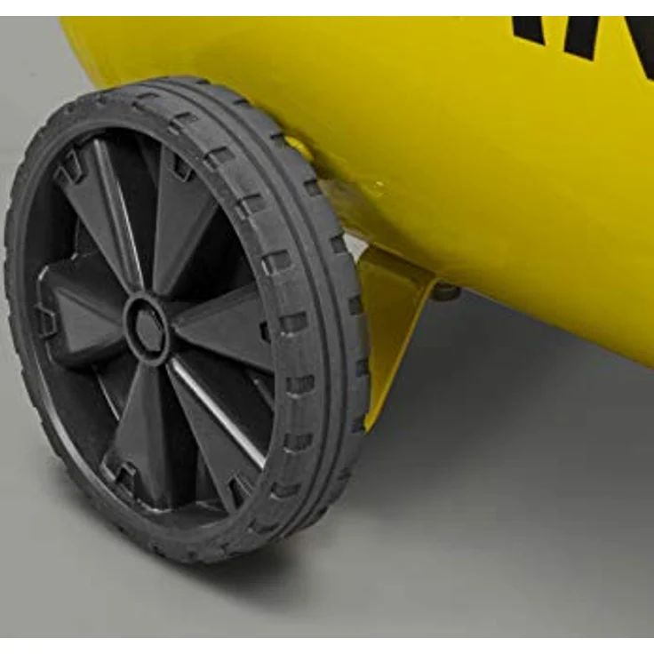 Stanley Kompressor 230V SXCMS1350HE - Luftkompressor 8Bar - 50L - 52dB - Geräuscharme Luftpumpe - Ölfrei - 150L/Min - mit Handgriff und Rädern - Gelb – Bild 5