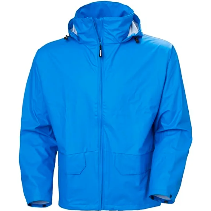 Helly Hansen Voss Rain Jacket, Arbeitsjacke für nasse Bedingungen, 4XL, mit verstaubarer Kapuze und reflektierenden Details