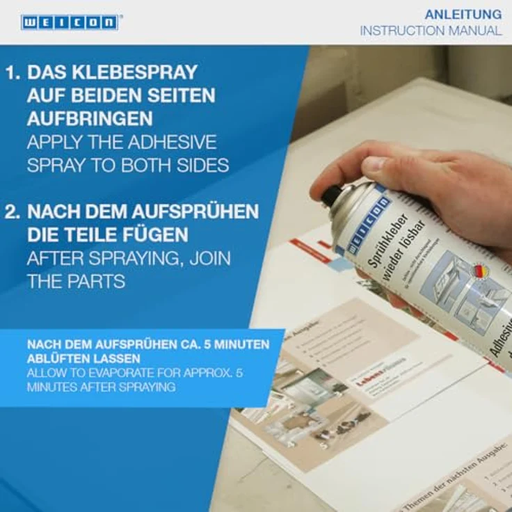 WEICON Sprühkleber 500 ml wieder lösbar - Preisvergleich – Bild 2