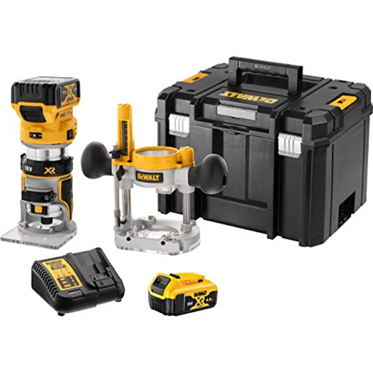 DeWalt DCW 604 P2 Akku Kombifräse 18V 55 mm + 2x Akku 5,0Ah + Ladegerät + TSTAK – Bild 3