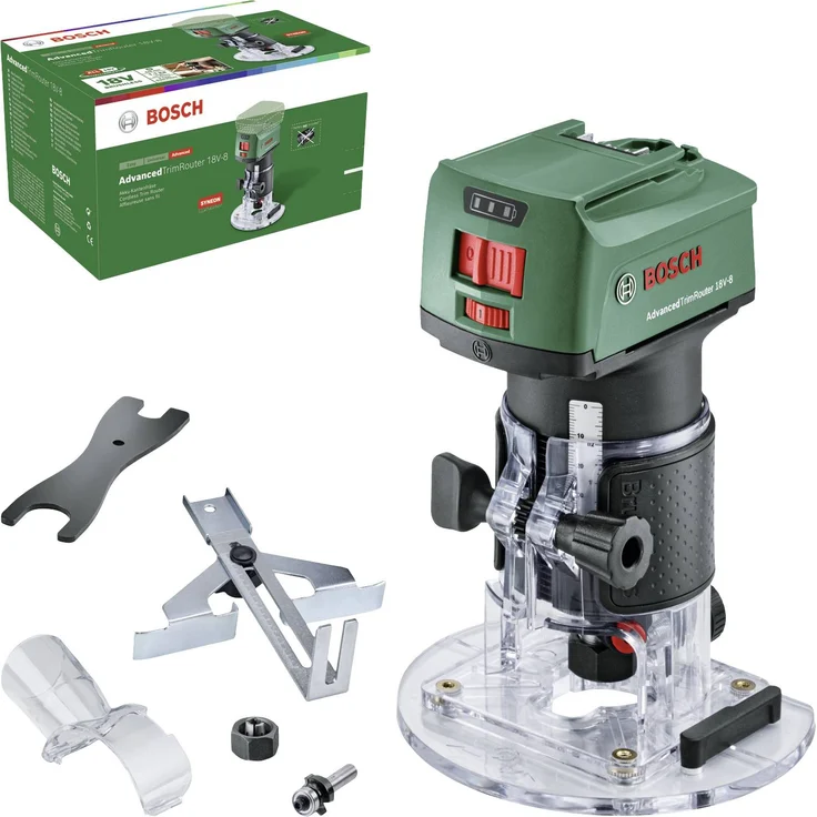 Bosch AdvancedTrimRouter 18V-8 Akku-Oberfräse 8 mm mit Bit-Satz ohne Akku ohne Ladegerät im Karton – Bild 2