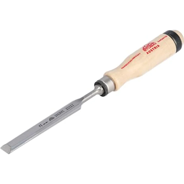 STUBAI 3531 Spezial Stemmeisensatz Stechbeitel Set mit Holzgriff aus Weißbuche, schwedische Form, 6-teiliges Set (6, 10, 13, 16, 20, 26 mm), Stemmeisen zur präzisen Bearbeitung von Holz, Stecheisen für Schreiner Tischler Heimwerker – Bild 4