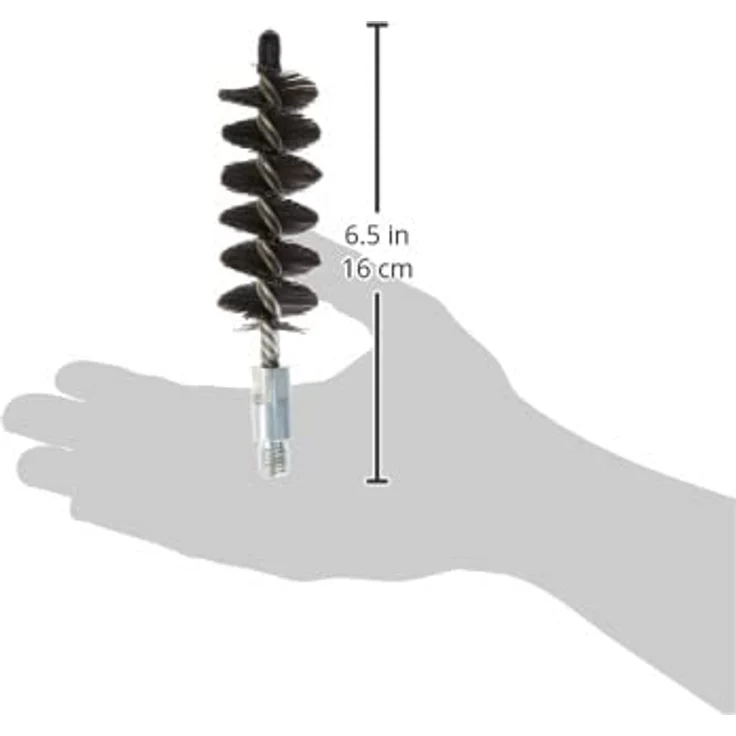 Firefix Ofenrohrbürste, Stahldraht Ø 38 mm verzinkt, Bürstenaufsatz für M12 Stiel – Bild 4