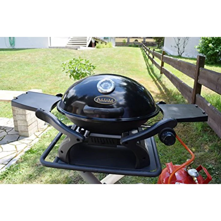 Activa Crosby Tischgrill Gasgrill klein, Edelstahl, 41 x 84 x 45 cm, Durchmesser Grillfläche 50 cm, 10,5 kg – Bild 2