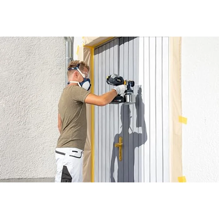 WAGNER FinishControl 4000, XVLP Akku-Farbsprühsystem mit 2x 4Ah Akku und Click&Paint-System, ergonomische Bauweise – Bild 5