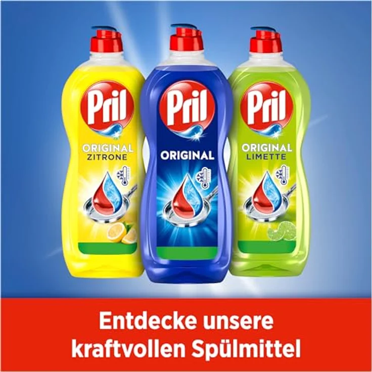 PRIL Pril Spülmittel Original 675ml, hohe Fettlösekraft, blaue Flasche – Bild 7