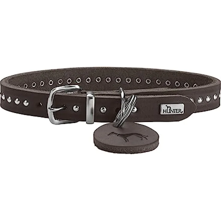 HUNTER Halsband Aalborg Style Farbe Dunkelbraun, Größe 32