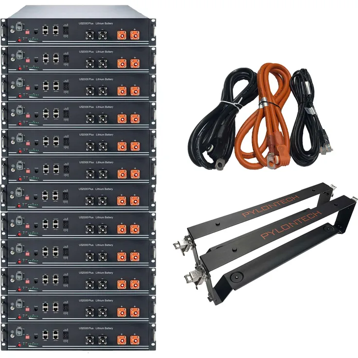 Pylontech 28,8 kWh Solarspeicher LiFePo4 mit BMS, Halterung und Kabel