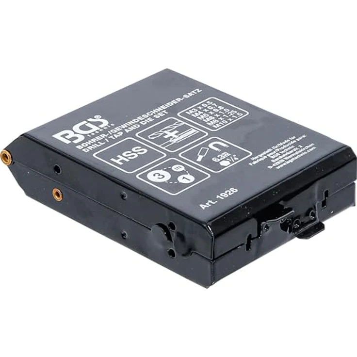 BGS technic HSS-G Bohrer-/Gewindeschneider-Satz, 7-tlg. mit magnetischem Bithalter, für M3 bis M10 Gewindegrößen – Bild 5