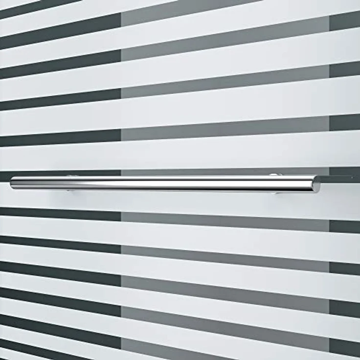 doporro 90x140 cm Design-Duschwand für Badewanne Badewannenaufsatz Duschabtrennung 6mm ESG-Sicherheitsglas teilsatiniert inkl. NANO-Beschichtung Badewannenfaltwand – Bild 4