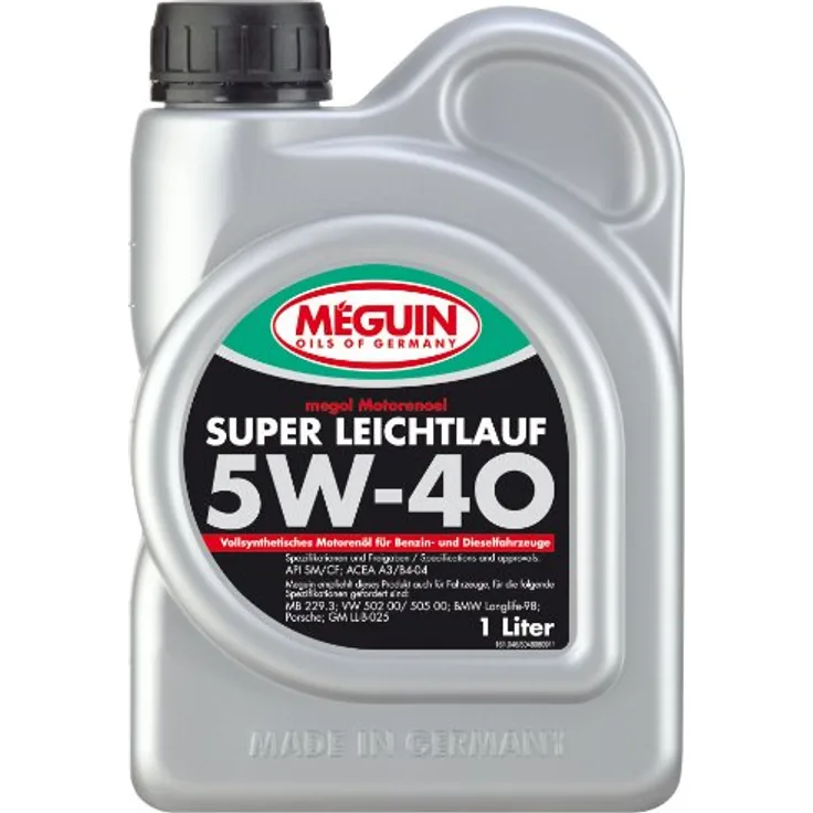 Meguin Megol Super Leichtlauf SAE 5W-40 vollsynthetisch | 1 L | vollsynthetisches Motoröl | Art.-Nr.: 4808