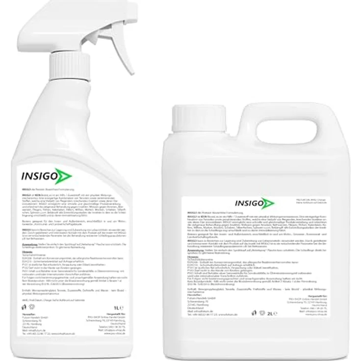 INSIGO Biozidfreie Milben Abwehr 3L – Fleckenfreies Milbenspray für Hausstaubmilben abwehren, deutsche Qualitätsmarke – Bild 2