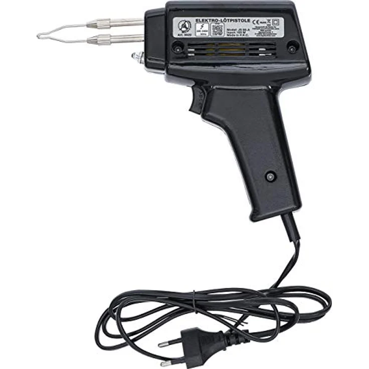 BGS TECHNIC Elektro-Lötpistole 100 W mit Beleuchtung, doppelt isoliert, VDE-Stecker, 220 V (AC) – Bild 3