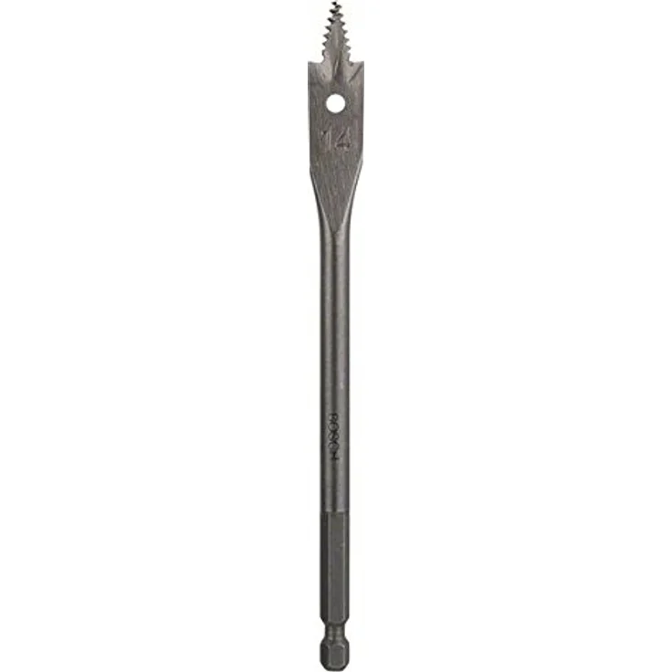 Bosch DIY Flachfräsbohrer Self Cut, Holzbohrer mit 1/4"-Sechskantschaft, Ø 14 mm, selbstzentrierend, optimierte Schneidengeometrie, geeignet für Weichholz und mittelhartes Holz – Bild 2