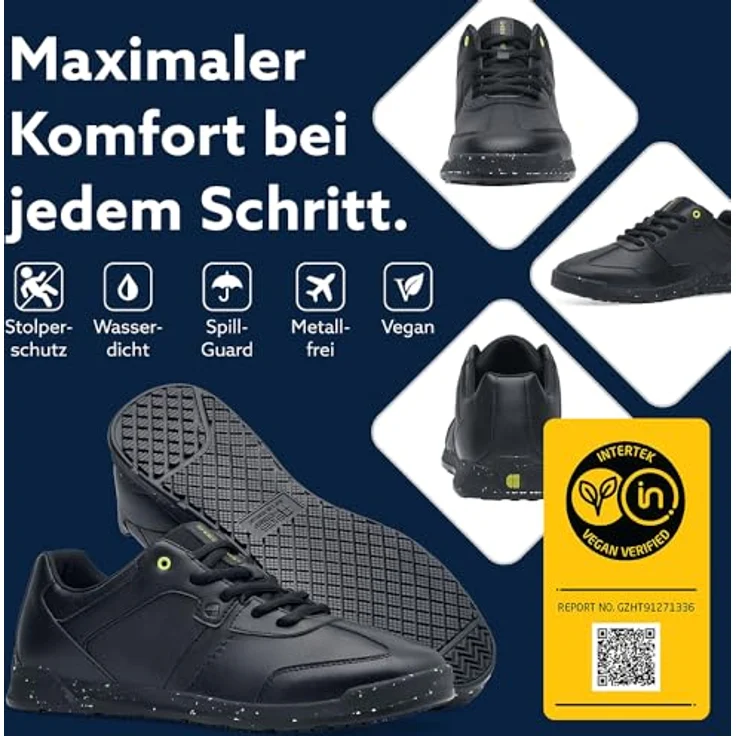 Shoes For Crews FREESTYLE II ECO, wasserabweisend, extrem rutschfest, vegan Arbeitsschuh, SFC-Laufsohle – Bild 6