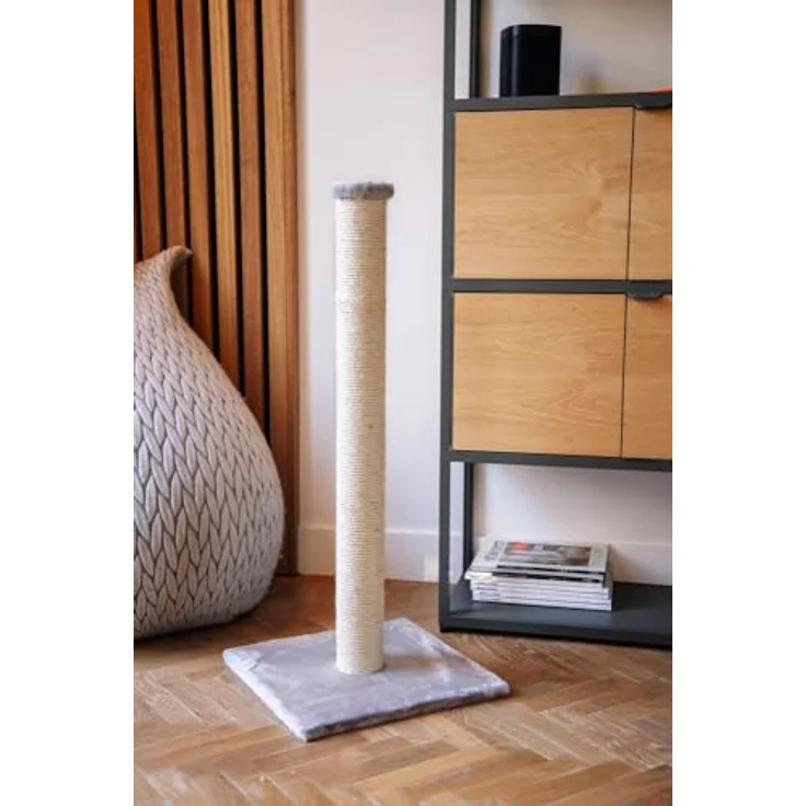 Beeztees 408050 Kratzbaum Gina, XL, 40 x 40 x 90 cm, grau – Bild 3