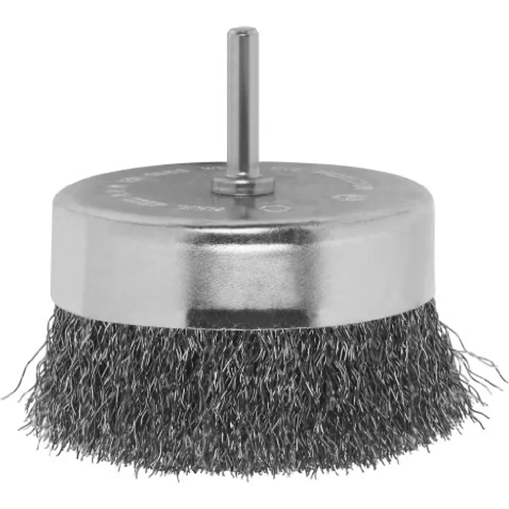 Bosch 2609256520 DIY Topfbürste Gewellter Draht, ø 80 mm, 6 mm, (1)