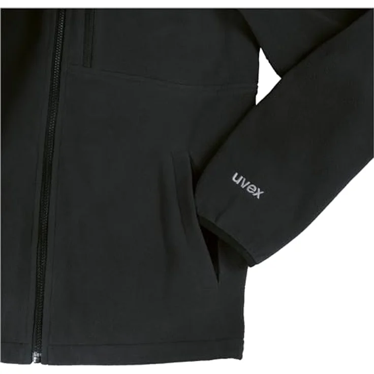 Uvex Safety Fleecejacke uvex suXXeed craft, Arbeitsjacke in graphit, 3XL, 100% Polyester, modisches Design mit Stehkragen und mehreren Taschen – Bild 3