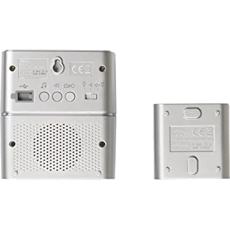 Legrand, Funkklingel-Set Premium batteriebetrieben mit MP3-Funktion, 1x wasserdichtem Klingeltaster (IP54), 1x Gong mit 30 Melodien, 100m Reichweite, 094271 – Bild 5