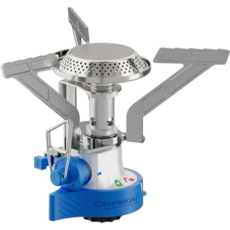 Campingaz Twister Connect PZ, Gaskocher mit Easy Clic Connect, Dual-Lock Funktion und 2,9 kW Brenner, rot-grün – Bild 1