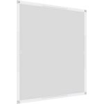 Windhager Insektenschutz teleskopierbares Fliegengitterfenster Flexi Fit, Spannrahmen-Fenster, Teleskopfenster ohne Sägen, Selbstbausatz 100 x 120 cm, weiß, 04303