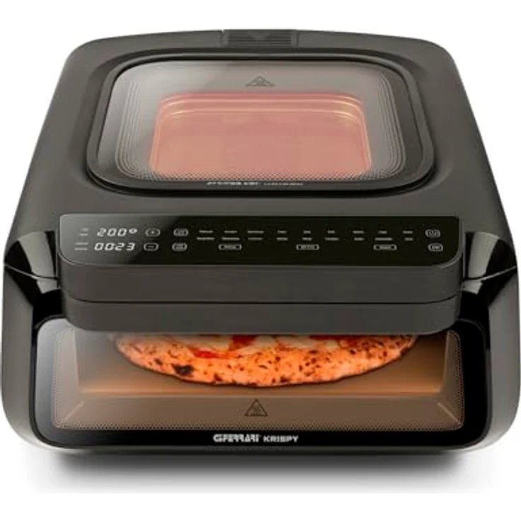 G3 Ferrari Pizzaofen Krispy, 3 in 1 mit Sichtfenster, 18 Programme und digitalem Display, inkl. umfangreichem Zubehör – Bild 2