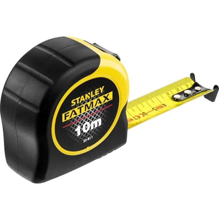 Stanley FatMax Bandmass Blade Armor (10 m Länge, Feststeller, automatischer Rücklauf, Gürtelclip, DynaGrip) 0-33-811 – Bild 3