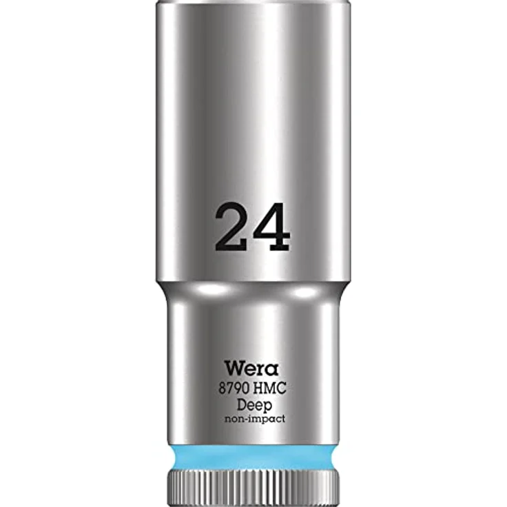 Wera 8790 HMC Deep Steckschlüsseleinsatz, 1/2″-Antrieb mit Kugelfangrille für tiefliegende Verschraubungen – Bild 1