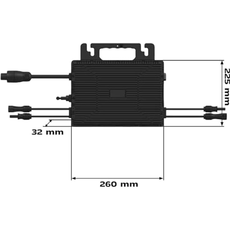 SUNNIVA Astro-E Mikro-Wechselrichter TM-L800Mi, 800 W für Balkonkraftwerk, IP67 wetterfest, Plug-&-Play, 2 MPPT, Bluetooth & WiFi, inkl. 5 m Anschlusskabel – Bild 4
