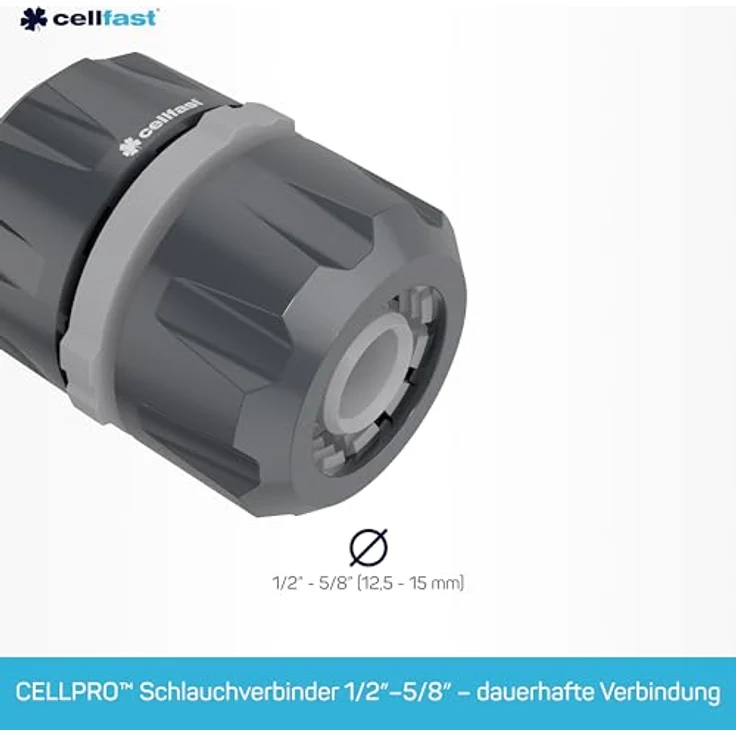 Generic Bewässerungssystem Cellfast, Reparaturstück Ideal Line Plus, 1/2" und 5/8" Anschluss, PC/ABS-Kunststoff – Bild 2