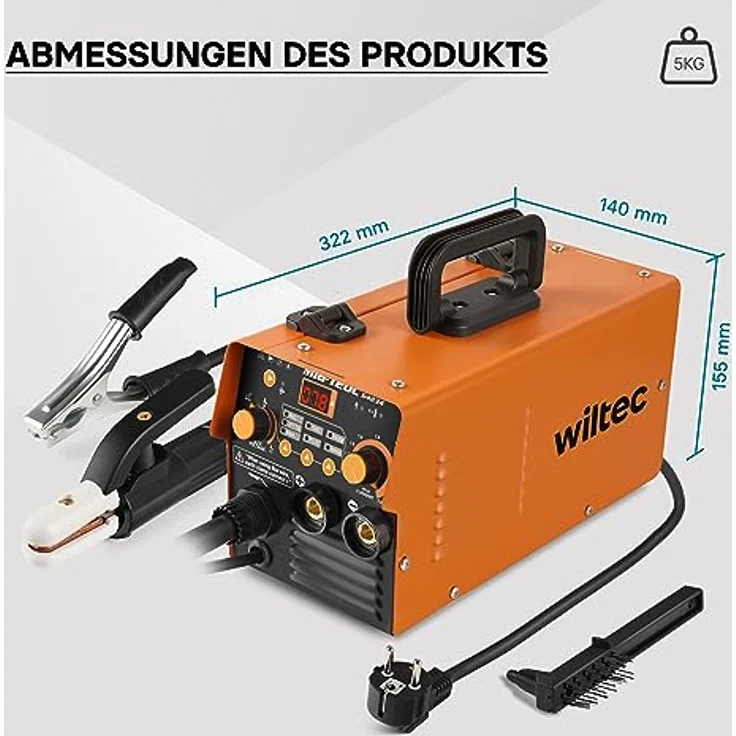 XPOtool IGBT Schweißgerät, digitales 120A Invertergerät für MIG, MMA, WIG/TIG und Flux-Fülldraht mit Hot Start und Arc Force – Bild 7