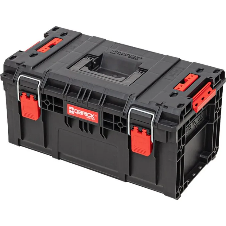 QBRICK System Werkzeugkoffer Qbrick System PRIME Toolbox 250 Vario stapelbar 535 x 327 x 271 mm 28l, in Schwarzer Farbe