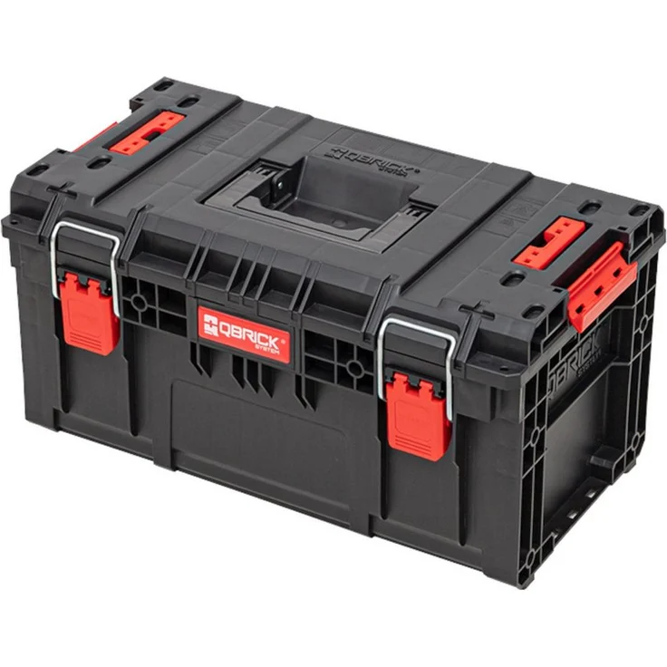 QBRICK System Werkzeugkoffer Qbrick System PRIME Toolbox 250 Vario stapelbar 535 x 327 x 271 mm 28l, in Schwarzer Farbe