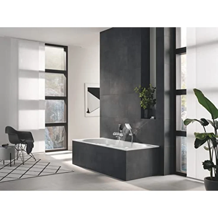 Grohe Rainshower SmartActive 130 Cube Duschbrause, Wandhalterset, 3 Strahlarten, 9.50 l/min, silber – Bild 2