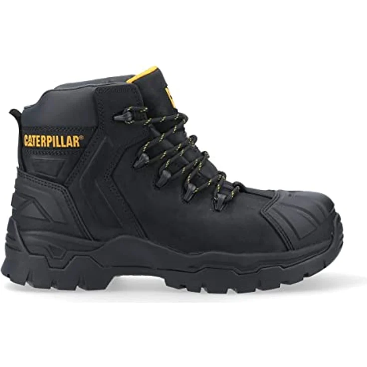 Caterpillar Everett S3, Sicherheitsschuhe mit Verbundwerkstoffkappe und rutschfester Sohle, schwarz – Bild 3