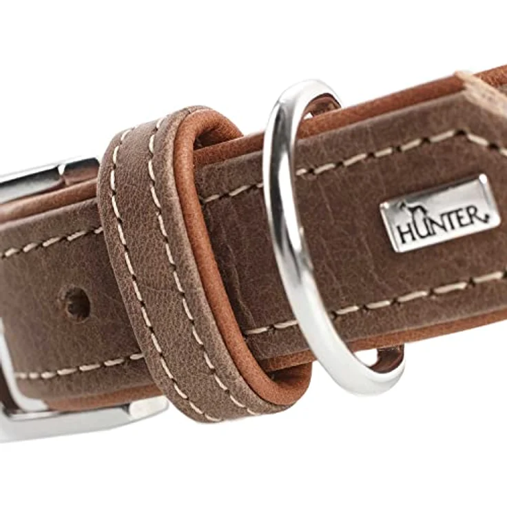 Hunter Hunde-Halsband Porto tabak-cognac S-M – Bild 5