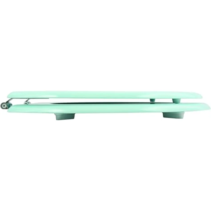 MSV WC-Sitz Cleo, MDF mit feuchtigkeitsresistenter Beschichtung, 45 cm x 37 cm x 5,6 cm, aquablau – Bild 3