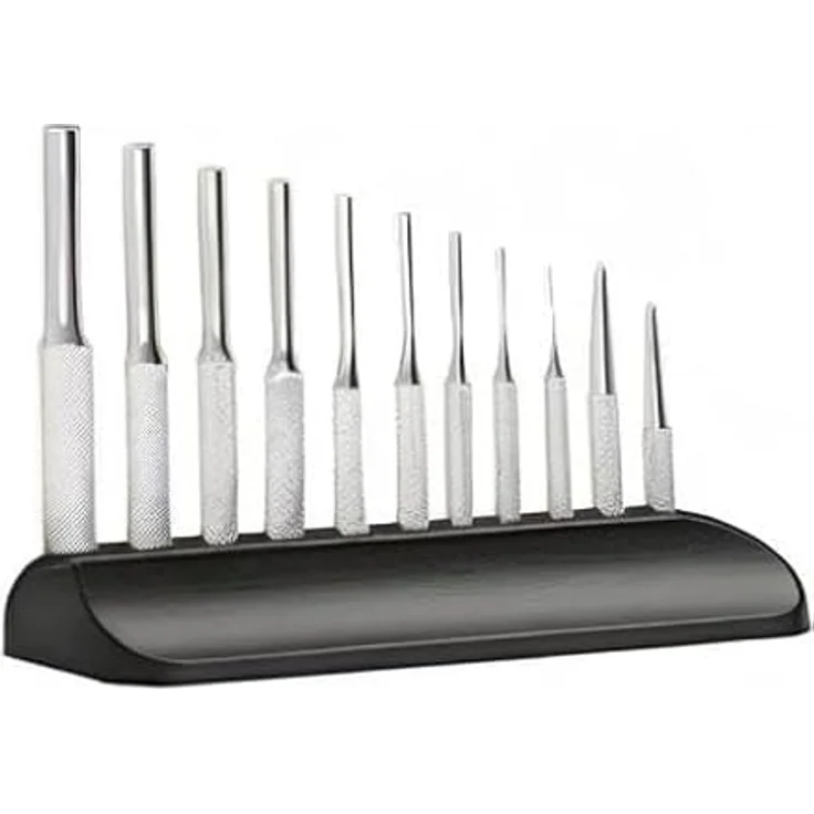 PB Swiss Tools Splintentreiber PB 715 H, Meißelset mit zylinderförmigen Dorne und nachvergüteten Schlagköpfen, strapazierfähig und rutschfester Schaft – Bild 9