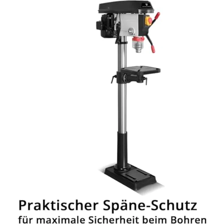 STAHLWERK BD-900 ST, Säulenbohrmaschine 900 W mit Bohrdurchmesser Ø 5-20 mm, 280-2.380 U/min, präzisem Höhenverstellbarem Bohrtisch und stabilem Metallfuß – Bild 4