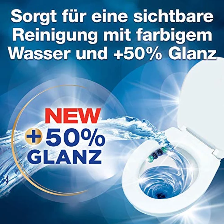 WC Frisch WC-Stein Violett Magnolie, 4-fach Aktivstoff-Kombination mit Geruchs-Stopp Effekt, für bis zu 250 Spülungen – Bild 3