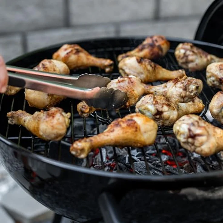 Kamado Joe Char-Griller Kettle 57 cm, Holzkohlegrill mit porzellanbeschichtetem Deckel und EasyDump™ Aschewanne – Bild 3