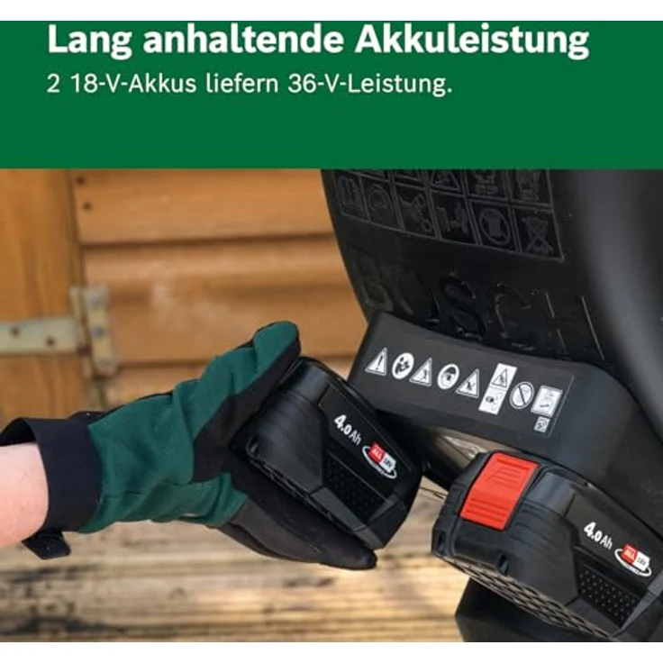 Bosch Home and Garden UniversalShredder Akku, Akku-Häcksler mit gehärteten Stahlmessern und OptiCut-Drehzahlsteuerung – Bild 5