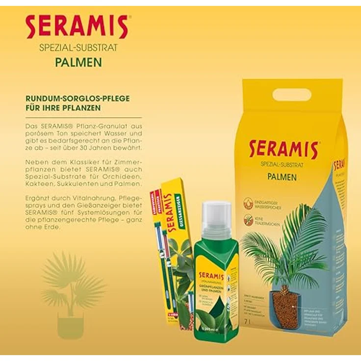 Seramis Vitalnahrung für Grünpflanzen und Palmen, 200 ml – Flüssigdünger mit praktischer Dosierhilfe für optimales Wachstum – Bild 4