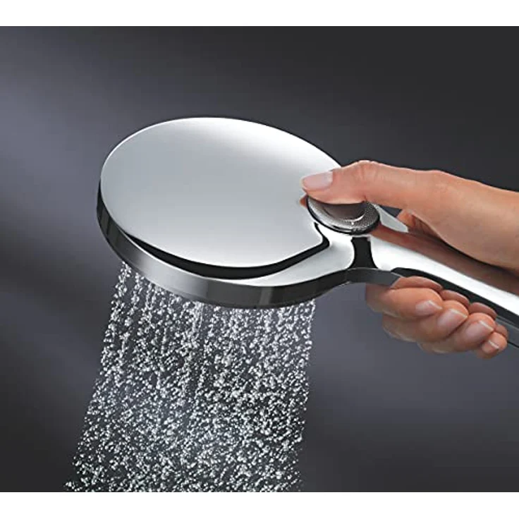 Grohe Rainshower SmartActive 130, Duschbrause mit 3 Strahlarten, 9,5 l/min Durchflussrate, DripStop und Antikalksystem – Bild 2