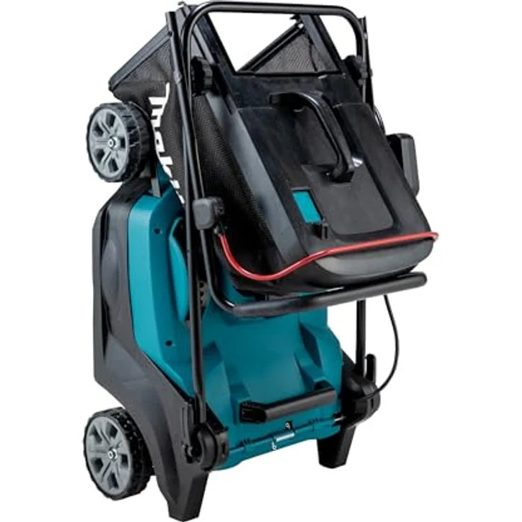 Makita Akku-Rasenmäher 'LM004GZ', max 40V, 43 cm Schnittbreite, 50 l, ideal für Rasenflächen bis 830 m², inkl. Mulchstopfen, zentral verstellbare Räder. – Bild 7